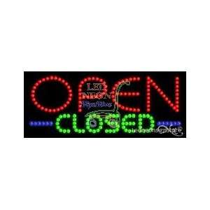  Open Closed LED Sign 11 inch tall x 27 inch wide x 3.5 