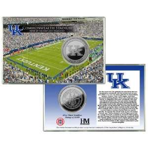   of Kentucky Commonwealth Stadium Silver Coin Card 