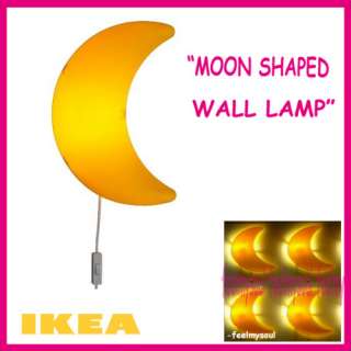 Ikea Smila Mane craft decorative wall lamp moon shaped  