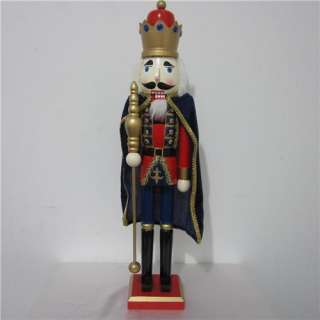   KING SOLIDER NUTCRACKER HAND PAINTED CHRISTMAS DECOR,NEW,WOW  