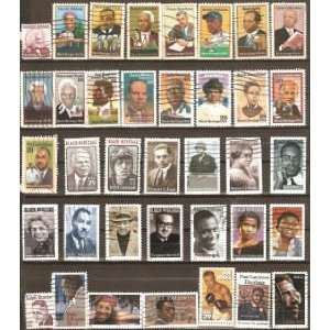 USA Collectible Postage Stamps Prominent African Americans. 37 