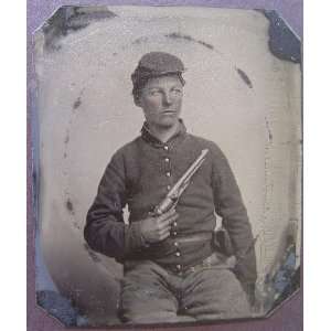   in Union uniform with Colt Army Model 1860 revolver
