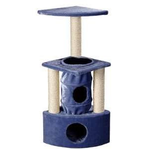   Triplex Fun Center Cat Tree with Kitty Condos in Blue Toys & Games