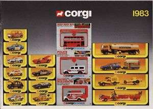 Corgi 1983 Diecast Scale Models Cars Trucks Catalogue  