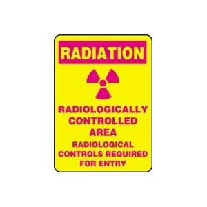 RADIOLOGICALLY CONTROLLED AREA RADIOLOGICAL CONTROLS REQUIRED FOR 