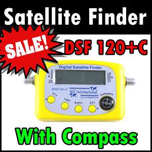 DIGITAL SATELLITE SIGNAL METER FINDER +COMPASS DSF120+C  