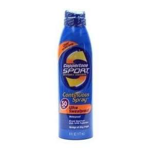  Coppertone Sport Sunscreen Continuous Spray Spf 50 6oz 
