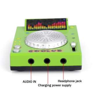 Portable DJ Mixer Turntable  Mini Speaker Charm Toy  