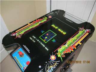   Video Cocktail Table Game Donkey Kong Pac Man Dig Dug Frogger  