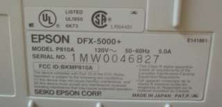 Epson DFX 5000+ Dot Matrix Printer   Used  