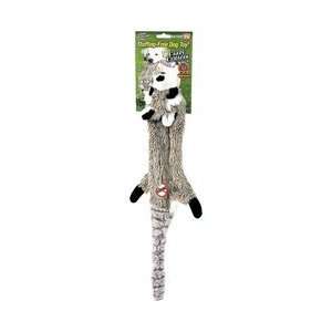  New Crazy Critters Stuffing Free Dog Toy/Raccoon Squeakers 