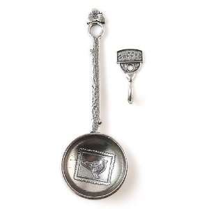  Crosby and Taylor Pewter Coffee Scoop with Hook   Trillium 