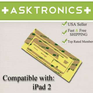 Brand New iPad 2 3M 300 Grade Double Sided Adhesive