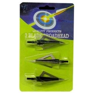 Pack of 3 3 Blade Broadheads 150 Lb Crossbow