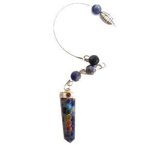   Pendulum 01 Flying Chakras Hand Made Dowsing Crystal Sodalite Stone