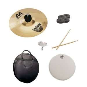   Cymbal Bag, Snare Head, Drumsticks, Drum Key, and Cymbal Felts