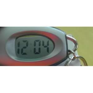  Transparent LCD Date/Time Clock Keychain 