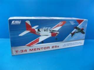 B5 E flite T 34 Mentor 25e ARF Electric R/C RC Airplane Kit EFL4150 U 