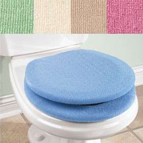 Lid and Toilet Seat Cover Set   BLUE  