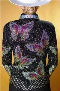 NEW Lisa Nelle Loaded Butterflies Showmanship Jacket 11103 Size XS 