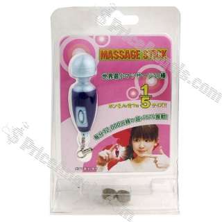 Ultra Mini PVC Face/Head Electronic Massage Stick with Strap  