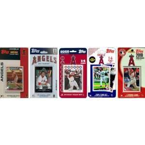  MLB Los Angeles Angels 5 Different Licensed Trading Card 