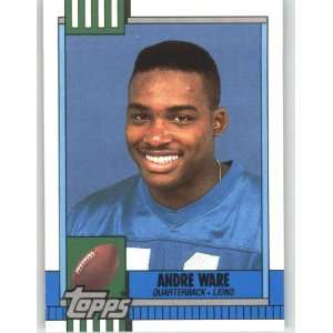  1990 Topps Traded #26T Andre Ware   Detroit Lions 