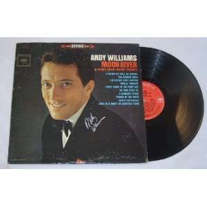 Andy Williams Moon River   Hand Signed Autographed Record Album Lp 