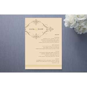 French Vintage Menu by annie clark 