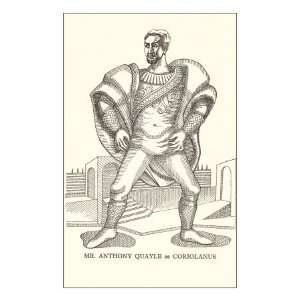 Anthony Quayle as Coriolanus Premium Giclee Poster Print, 18x24