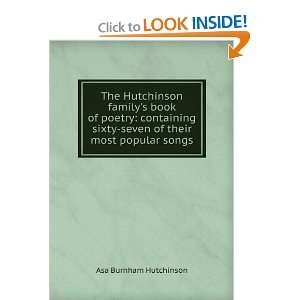   of their most popular songs Asa Burnham Hutchinson  Books