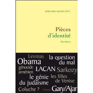    Pièces didentité, Chroniques Bernard Henri Lévy Books