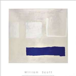  White And Blue, 1960 by William Scott. Size 21.00 X 19.50 