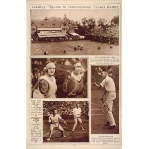  1921 Tennis Games Forest Hills Bill Tilden Wimbledon 