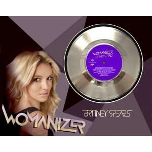 Britney Spears Womanizer Framed Silver Record A3