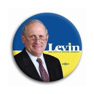 Carl Levin for US Senate Photo Button   3 (Michigan)