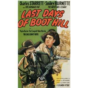  Last Days of Boot Hill Poster 27x40 Charles Starrett 