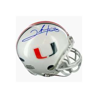 Clinton Portis Autographed Miami Hurricanes Replica Mini Football 