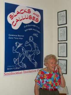 Clara Marie Allen in 2006, showing the 1999 Smithsonian cover, and 