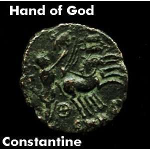 Divus Constantine The Great. Quadriga. hand of GOD reaching down to 