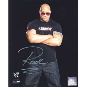  The Rock aka Dwayne Johnson   Autographed WWE Wrestling 