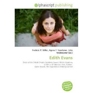  Edith Evans (9786130785208) Books