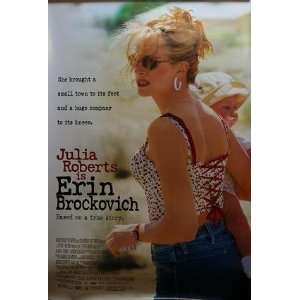 ERIN BROCKOVICH Julia Roberts DOUBLE SIDED MOVIE POSTER (1157)