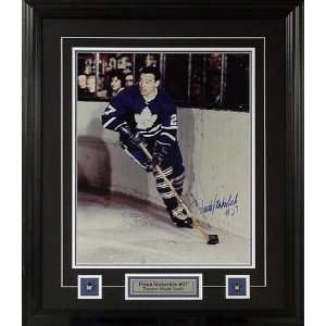 Frank Mahovlich Autographed/Hand Signed 16 x 20 Plate & Pin Maple 