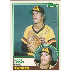  1983 Topps #761 Gary Lucas Padres Signed 