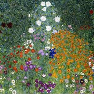  Farmers Garden by Gustav Klimt. Size 16.00 X 16.00 Art 
