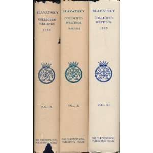   Blavatsky Collected Writings IX, X, XI. H. P. Blavatsky Books