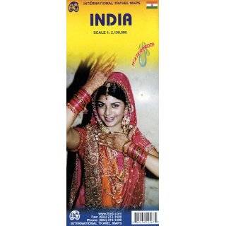 India 12,100,000 Travel Map Included inset of Delhi, Mumbai, Kolkata 