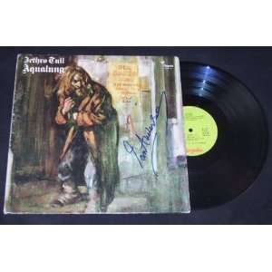 Jethro Tull Ian Anderson Aqualung   Hand Signed Autographed Record 