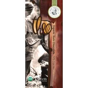 Theo Jane Goodall 70% Dark Chocolate, 3 Ounce (Pack of 12)  